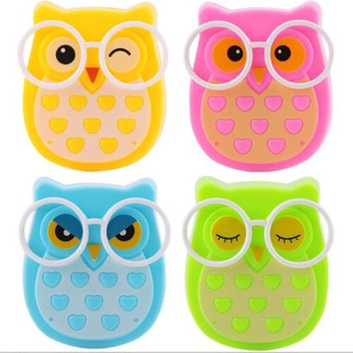 Cute Glasses Owl Night Lamp Standard Plug External Light Control LED Sensor Light Baby Bedroom Lighting Decor 0.6w Energy Saving