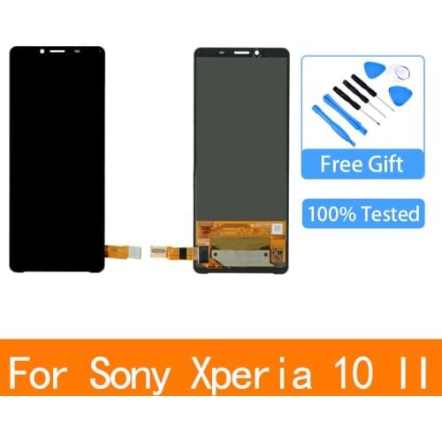 Original OLED LCD For Sony Xperia 10 II Screen Touch Panel Assembly Digitizer For Sony 10II LCD Display Replace Accessory Parts