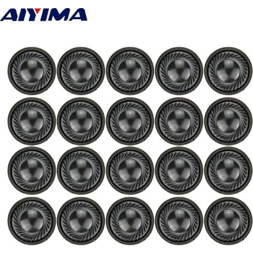 AIYIMA 20pcs 1Inch 28MM Mini Audio Portable Speakers 1W 8 Ohm Earphones Speaker Louderspeaker For Mobile Portable DVD / EVD
