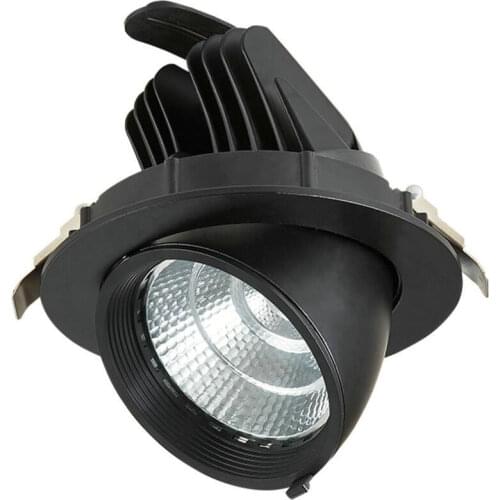 NO Dimmable LED Downlight COB Ceiling Lamps 30W 35W AC85-265V Adjustable recessed Super Bright Indoor Light Rotate 360 degrees