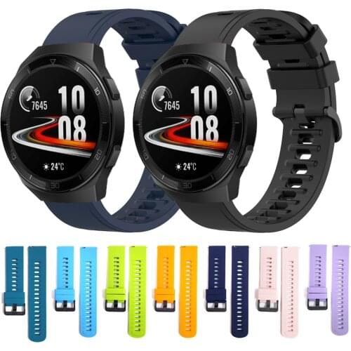 Silicone Sport band For HUAWEI Watch GT 2e Wrist Strap For HUAWEI WATCH GT 2 46mm & HONOR MagicWatch Replaceable watchbands