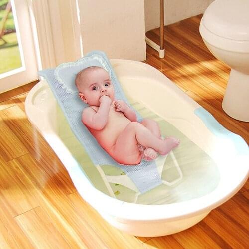 Baby Shower Bathtub Seat Rack Breathable Bathing Net Bag Easy Dry Newborn Shower Rack Environmental protection Bath And Shower