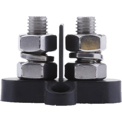 Stainless Steel Junction Block Power Post Set Insulated Terminal Stud With Spacer 10mm