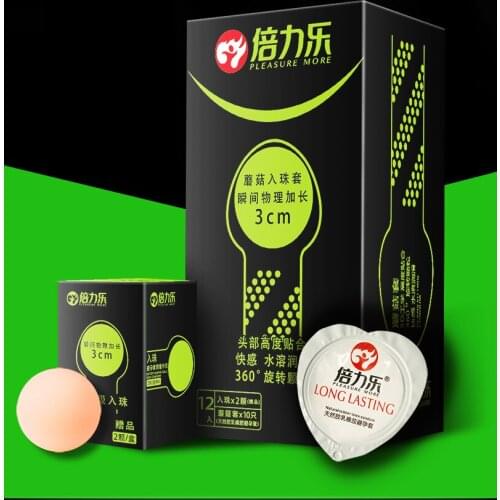 Pleasure More 10Pcs Penis Extender Condom with Reusable Balls Attachment Penis Enlarger Adult Sex Toy For Men G-Spot Orgasm