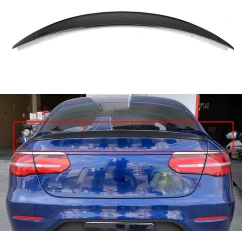 Real Carbon Fiber Car Rear Spoiler Wing Trunk Lip for Mercedes Benz GLC AMG COUPE 2016-2018 Rear Trunk Spoiler Wing