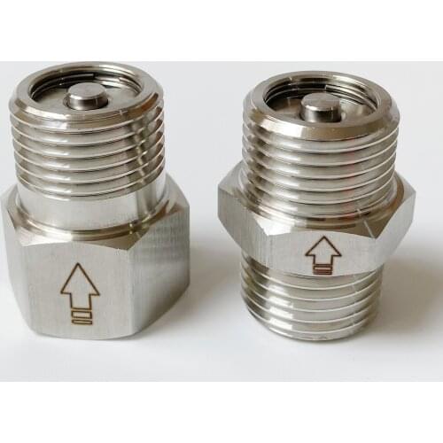 1/2" BSP Female Male Thread 304 Stainless Steel Sanitary One Way Non Return Check Valve High Temperature Resistant