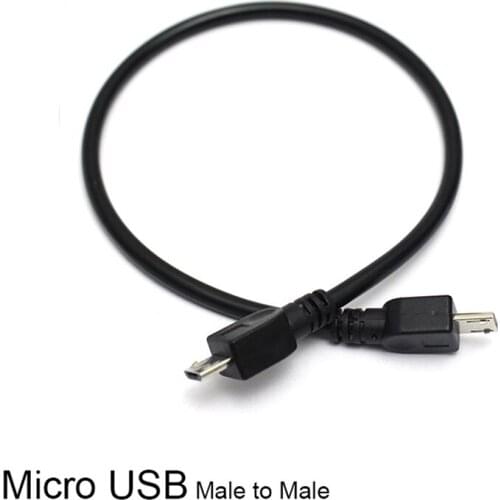 1Pc 25cm Micro USB Male To Micro Male 5Pin Converter OTG Adapter Data Cable