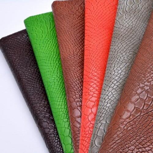 100*135cm Faux Glitter Pu Leather Snake Fabric ,synthetic Leather Pu Artificial Leather Cloth For Sewing Material Tissu Voiture