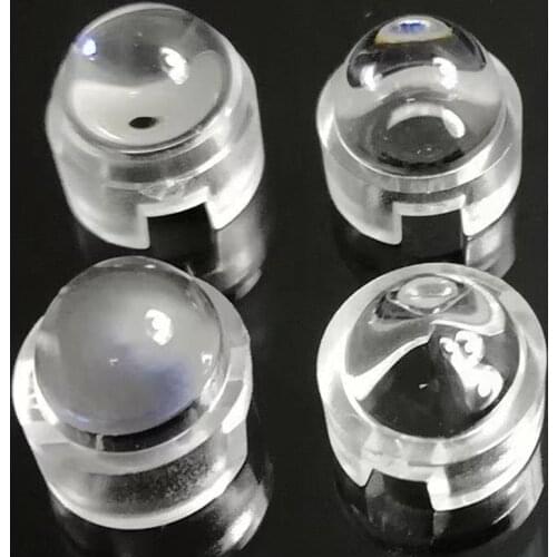 100pcs 13mm LED lens 15 30 45 60 90 degrees for 1w 3w 5w high power LED chip PMMA Convex lens Clip-on Lamp