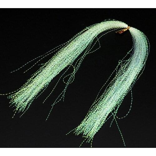 100pcs/bag Crystal Flash Fly Tying Material Holographic Colorful Silk Bait Line durable practical convenient fishing Accessorie