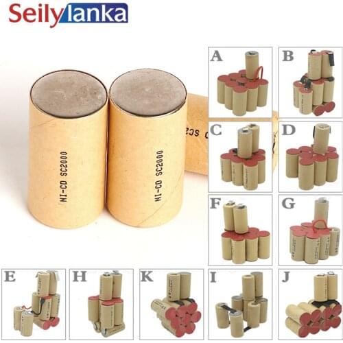 20Pcs 2000mAh Ni cd battery pack,rechargeable battery,high power battery cell,power tool battery,Power Cell,Discharge rate 10C