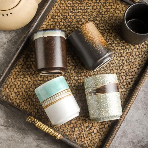 220ml Ceramic Coffee Cup shop latte single Pull Water Cups Restaurant kitchen bar tea cup Office coffee mug