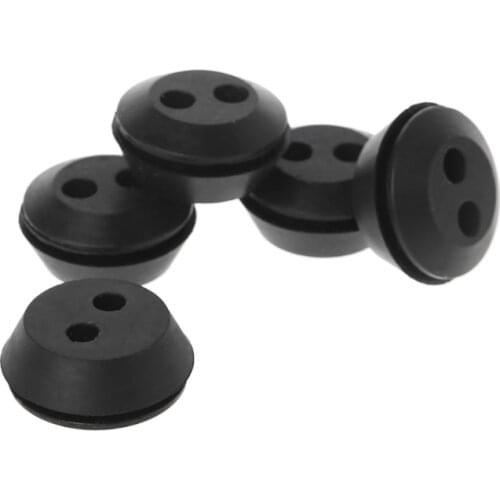 5Pcs Brush Cutter Grass Trimmer Fuel Oil Pipe Hose Washer Grommet With 2 Holes P82D