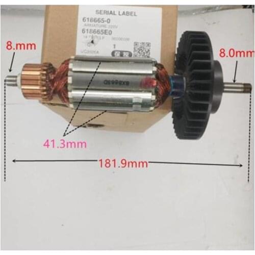 AC220-240V MAKITA 518655-2 Rotor Motor Armature for UC3020A UC3520A UC4020A Rotor