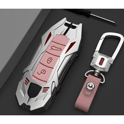 Car Remote Key Case 3D Metal Shell Protection Cover Car Styling For Macan Panamera Auto Decoration Car Accessories
