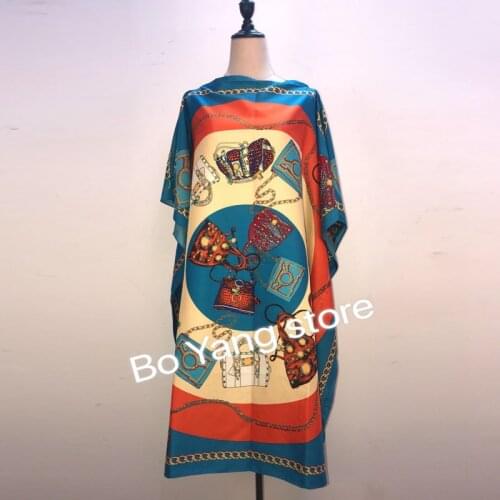 Dress Length 100cm,Bust :100cm) African Dashiki NewFashion Design short dress oversized plus Famous Brand Winy Loose For Lady