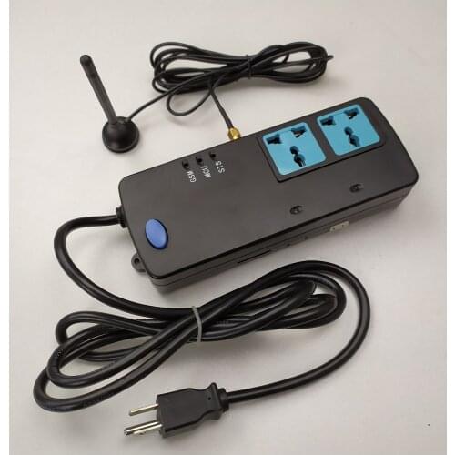 Double way GSM SMS Remote Control power strip for remote reset restart