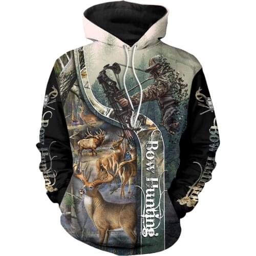 Camo AMO HUNTING ANIMALS deer ART 3D Hoodies Hoodie Men Women New Fashion Hooded Sweatshirt Long Sleeve casual Pullover-14
