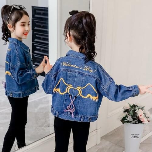 Denim Jean Jacket for Children Girl Jacket Girls Kids Clothes Boys Clothing Outerwear Childrens Coats Baby Children Jackets