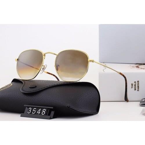 Fashion Brand Sunglasses Women Men Classic Alloy Frame Tempered Glass Lens Reflective Color Film Mirror Eyewear Gafas De Sol