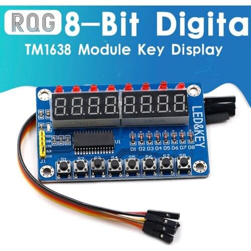 TM1638 Module Key Display For AVR Arduino New 8-Bit Digital LED Tube 8-Bit