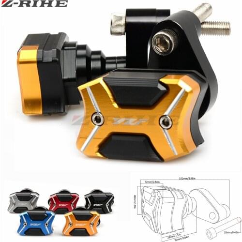 Motorcycle CNC Aluminum Motorbike Left and Right Frame Slider Anti Crash Protector gold For YAMAHA YZF-R6 YZF R6 2009-2016 2015