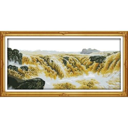 Grandeur cross stitch kit 18ct 14ct 11ct count printed canvas stitching embroidery DIY handmade needlework