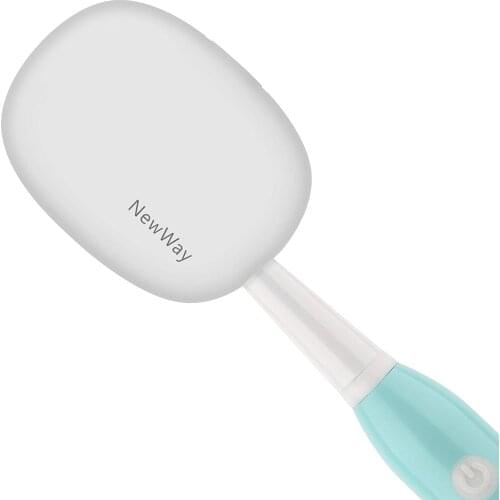NewWay Mini Household and Traveling on Business Trip Toothbrush Cover Rechargeable Travel Toothbrush Case with Holder White
