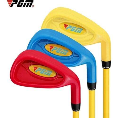 PGM Golf Kids Club Beginner Practice Rod Boys Girls No. 7 Iron Plastic Head Ultra Light Carbon Shaft Golf Accessories JRTiG011