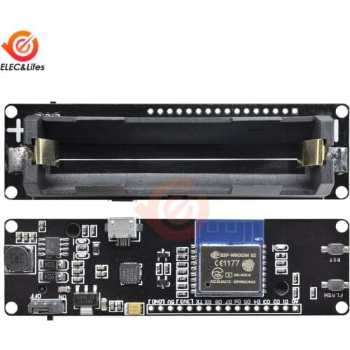 WeMos D1 ESP-WROOM-02 ESP8266 Nodemcu Mini WiFi Development Board with 18650 Battery Holder charging for Arduino microcomputer