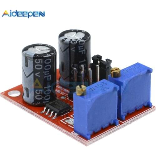 DC 5V-15V NE555 Pulse Frequency Duty Cycle Adjustable Module Square Wave Signal Generator Red