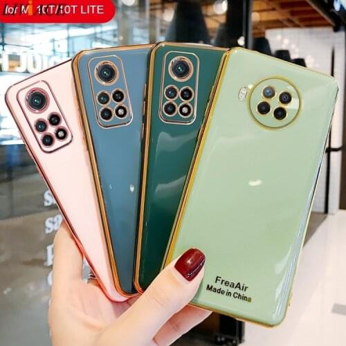 Ins Luxury Plating Glitter Silicone Phone Case On For Xiaomi Mi 10T Pro / Mi10T Lite 10Tpro Original Shockproof Soft Back Cover
