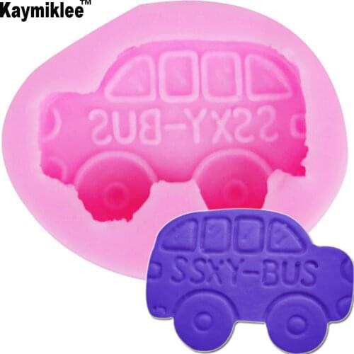 M693 Mini Car UV Resin Silicone Mold Fondant Chocolate Candy Gumpaste Lollipop Crystal Epoxy Soft Clay Bake Tools