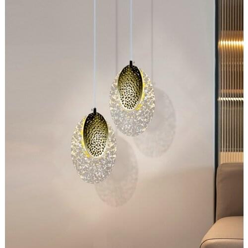 Designer model room Nordic dining restaurant living room bedroom bedside bar aisle staircase decoration diamond chandelier