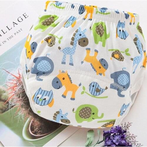 Cloth Diapers Baby Nappy Diaper Pant Strong Absorbent Reusable Cotton Unisex Training Pants for Kids Diapering Toilet Training