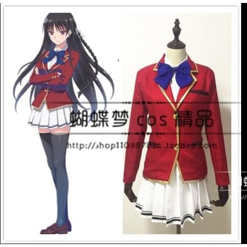 Anime Ayanokoji Kiyotaka Horikita Suzune Cosplay Costumes Red Uniforms Japanese Anime Classroom of the Elite Clothing