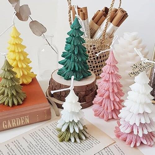 Christmas Tree Shaped Silicone Candle Mould Cake Mold Decoration DIY Candle Baking Tools Decoration For Christmas Party Mold