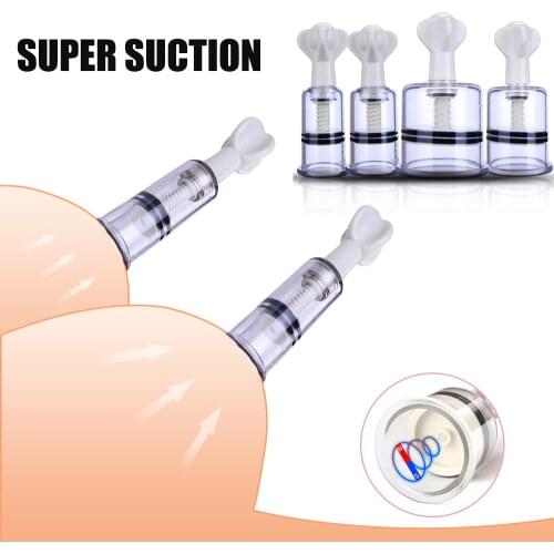 Nipple Sucker Breast Enlargement Vacuum Pump Sex Clitoris Stimulate Massage Clip Nipple Clamps SM Sex Toy For Female Masturbator