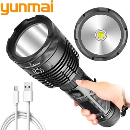 XHP90.2 4-core High Quality Led Flashlight Usb Rechargeable Powerbank 18650 26650 Battery Torch Zoomable Lantern for Camping