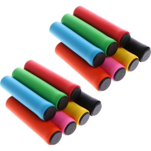 1 Pair Ultra-Light Non-Slip Soft Silicone Handlebar Grip Mountain Bike Bicycle Sponge Covers