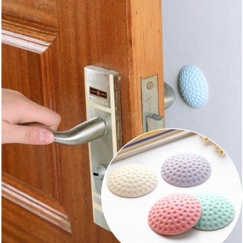 1PCS Solid Color Mute Anti-collision Pad Thicken Soft Rubber Mute Door Stick Door Handle Lock Protective Pad Shock Wall Stickers