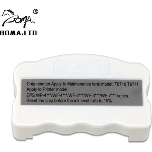 1PC T6710 T6711 Ink Maintenance Box Chip Resetter For EPSON WF 7720 7715 7710 7210 7110 7610 7620 3620 3640 L1455 Waste Tank