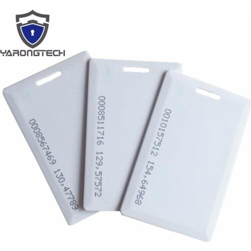 100pcs EM Thick card 125khz EM4100 clamshell contactless rfid Proximity ID Cards