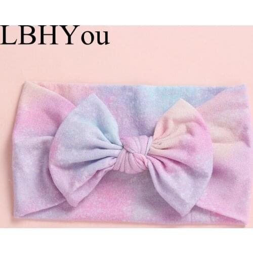 15pcs Super Cute Starry Sky Bling Knot Turban Head Wraps,Soft Wide Classic Bows Nylon Headbands,Newborn Baby Girls Head Wear