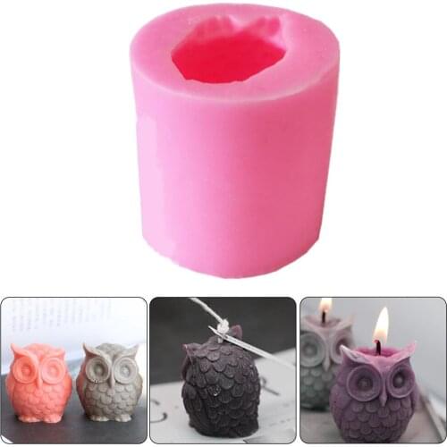 3D Owl Candle Mold Silicone Mold for Candle Making DIY Handmade