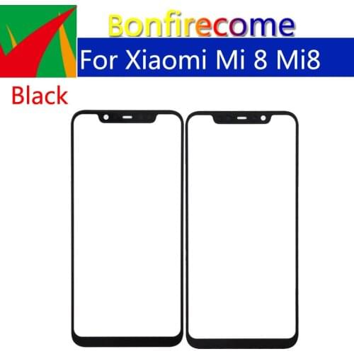 6.21" Touchscreen For xiaomi Mi 8 Mi8 Touch Screen Front Panel Glass Lens LCD Outer Glass NO LCD