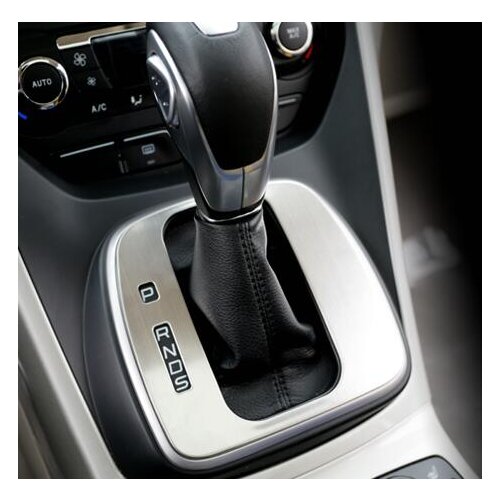 ABS Chrome Car Special gear panel decorative cover kuga gear head stickers case for Ford Escape kuga 2013 2014 2015