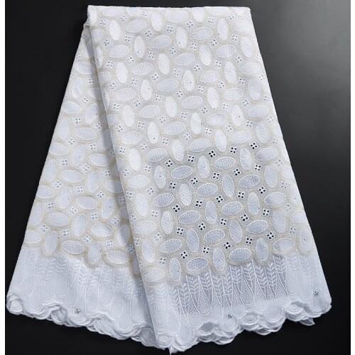 Zhenguiru New White Pattern African Fabric Lace 2021 Swiss Voile Lace Nigeria Sewing Accessories For Women Wedding Dress A 2324