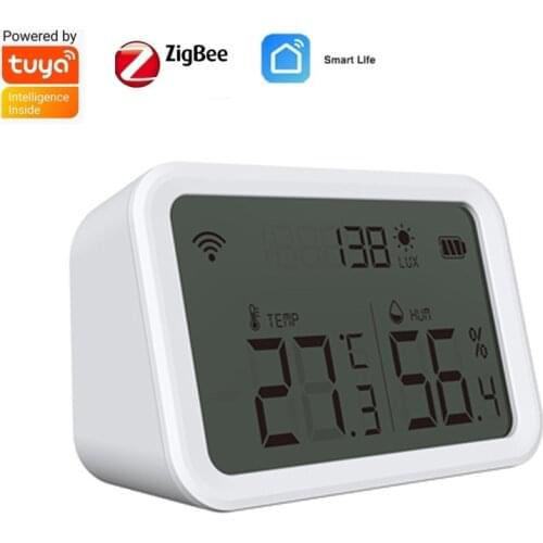 NEO Tuya Smart Zigbee OTA Temperature and Humidity Sensor With Clear Big Screen And Support Smart Life App Remote Control