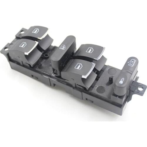 Hot Sell Chrome Master Window Controller Switch 3BD959857 For VW/Jetta/Golf/GTI/MK4/Passat/B5 Driver Side High Quality